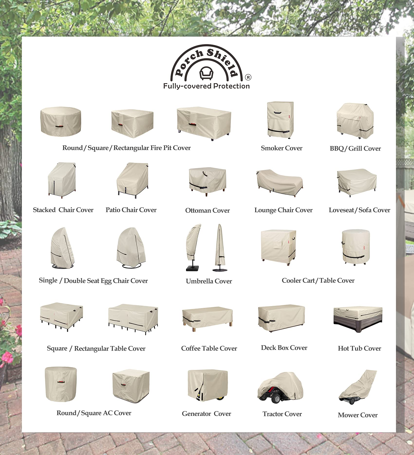 Porch Shield fits Weber, Brinkmann, Char-Broil and more.