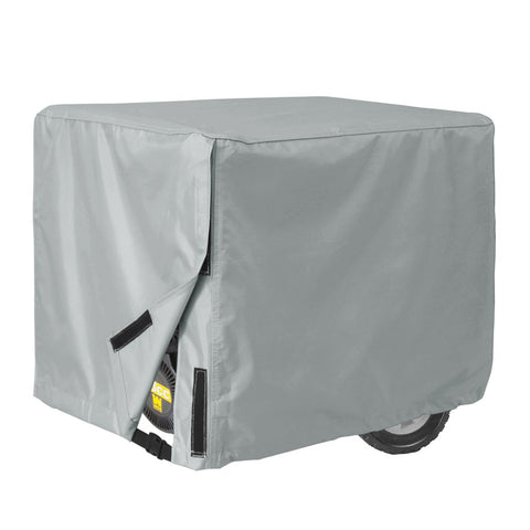 Porch Shield generator cover 32x24x24 protecting a generator from rain and sun.