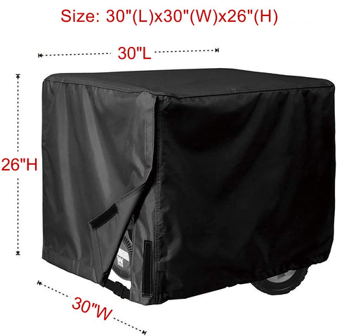 Porch Shield generator cover close-up shows durable 600D fabric and reinforced stitching