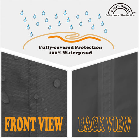 Porch Shield ventilated design prevents heat buildup and moisture