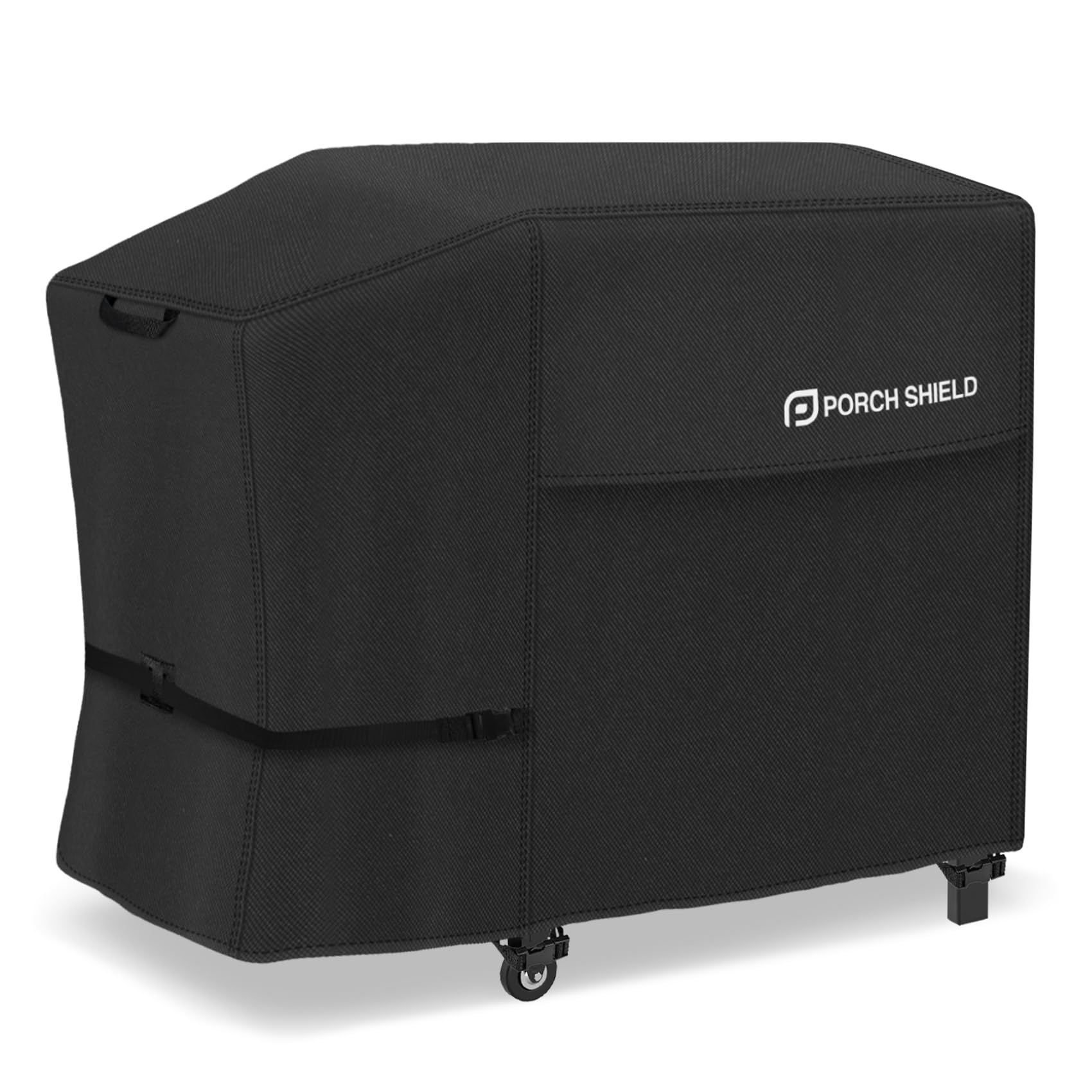 Porch Shield griddle cover protects Blackstone 28-inch griddle on a patio, reducing weather wear.