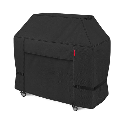 Porch Shield grill cover on outdoor grill for a 60-inch fit, weatherproof.