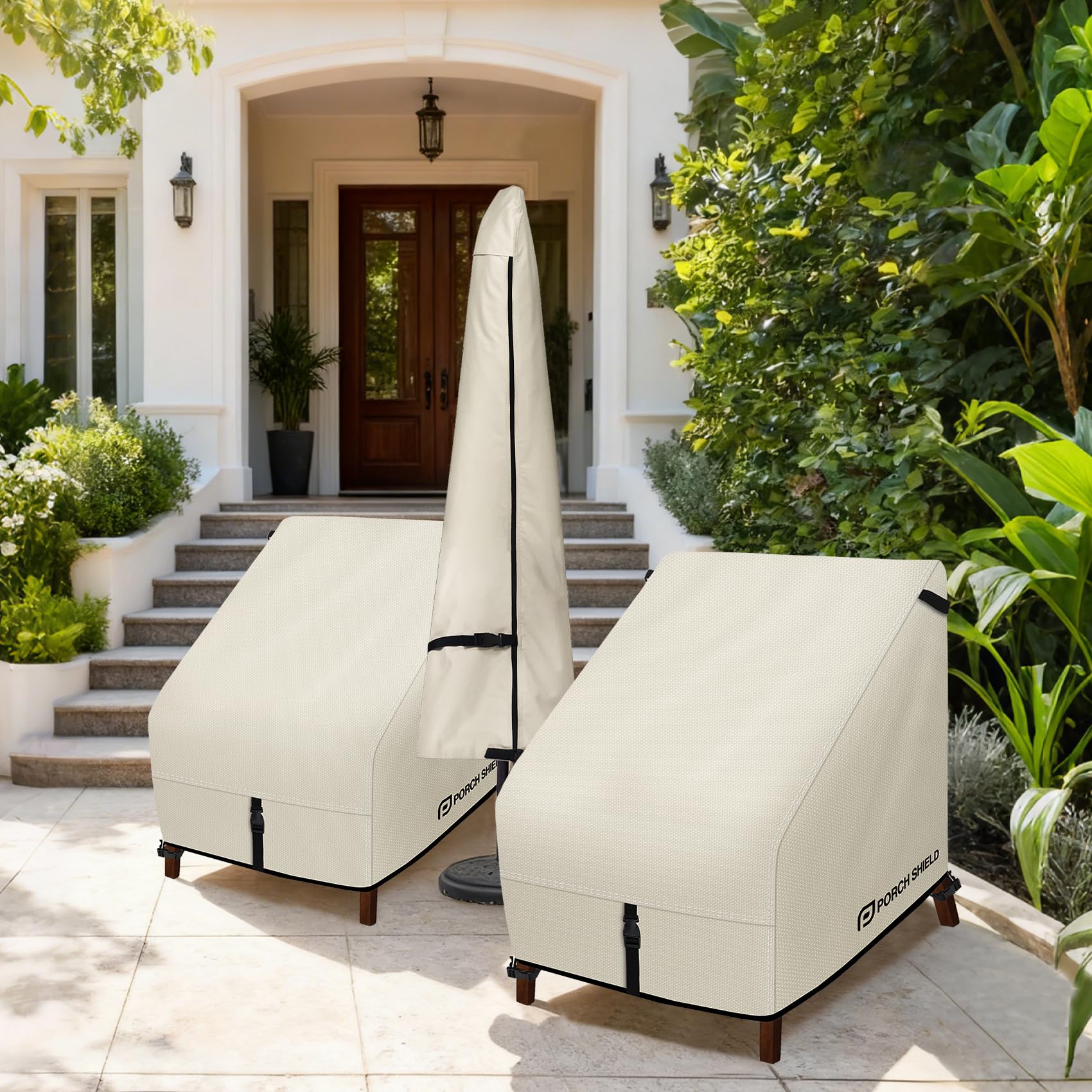 Porch Shield heavy-duty handles simplify installation and removal.