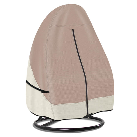 Porch Shield egg chair cover protecting a single-seat chair from sun and rain.