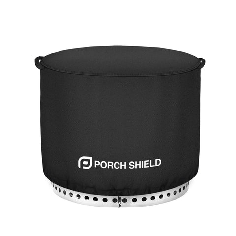 Porch Shield round fire pit cover for 22-inch diameter; weatherproof protection.