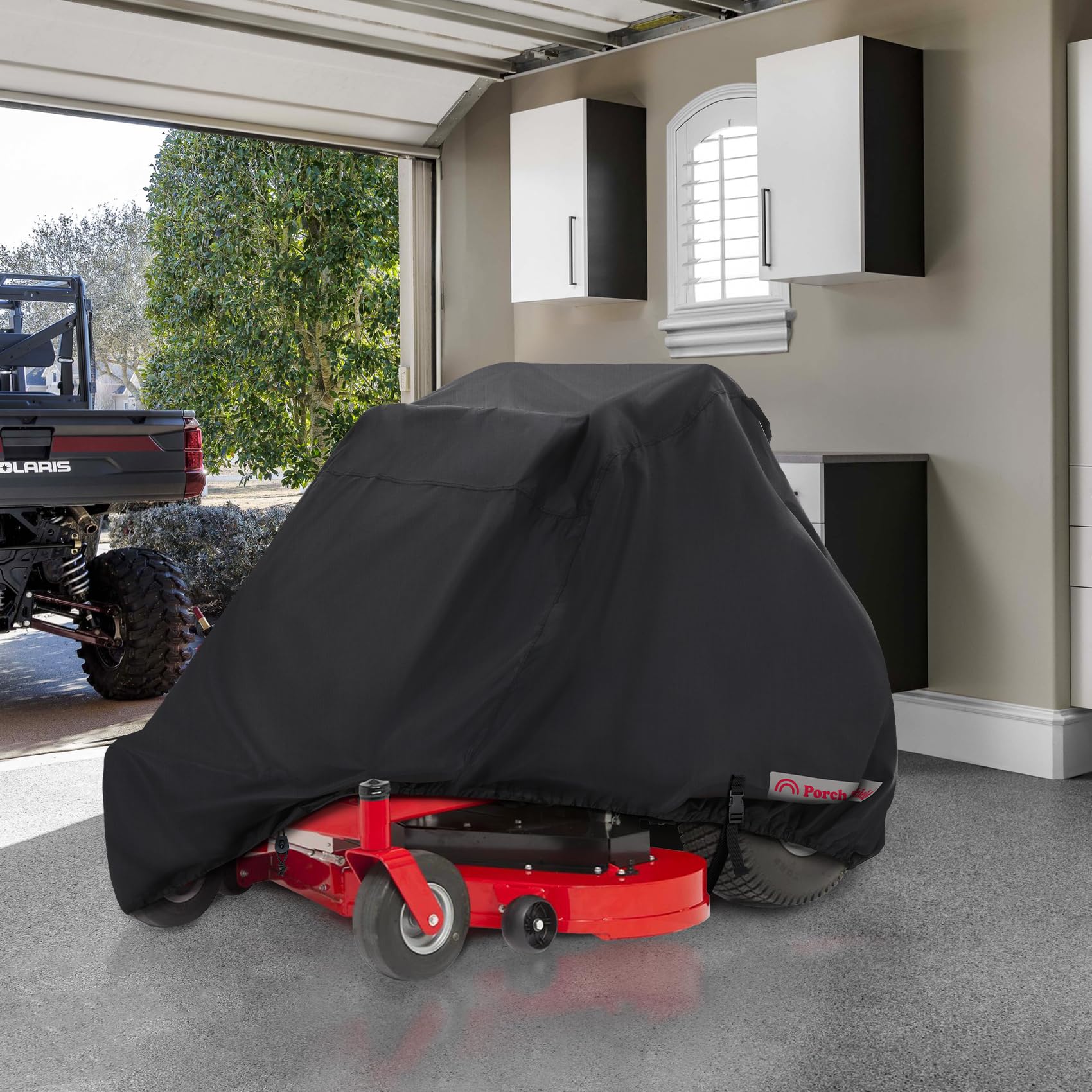 Porch Shield universal 80x50x50 cover fits most 54-inch decks.