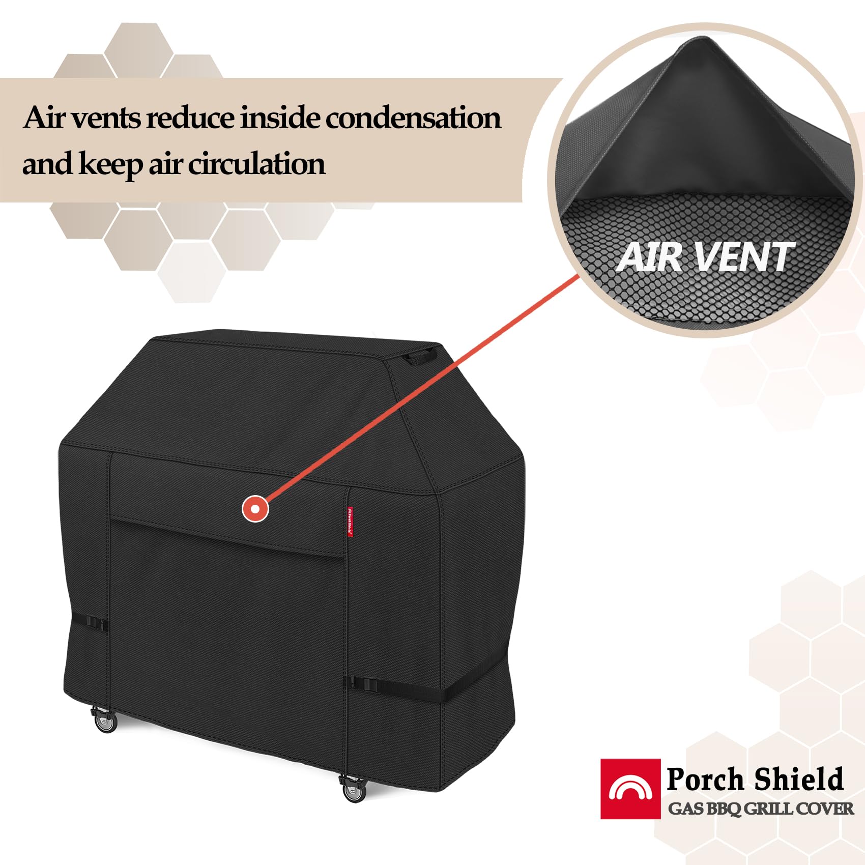 Porch Shield UV-treated fabric keeps colors vibrant year after year.