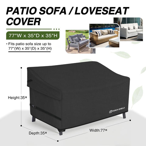 Porch Shield UV-resistant fabric keeps colors vibrant on sunny patios.