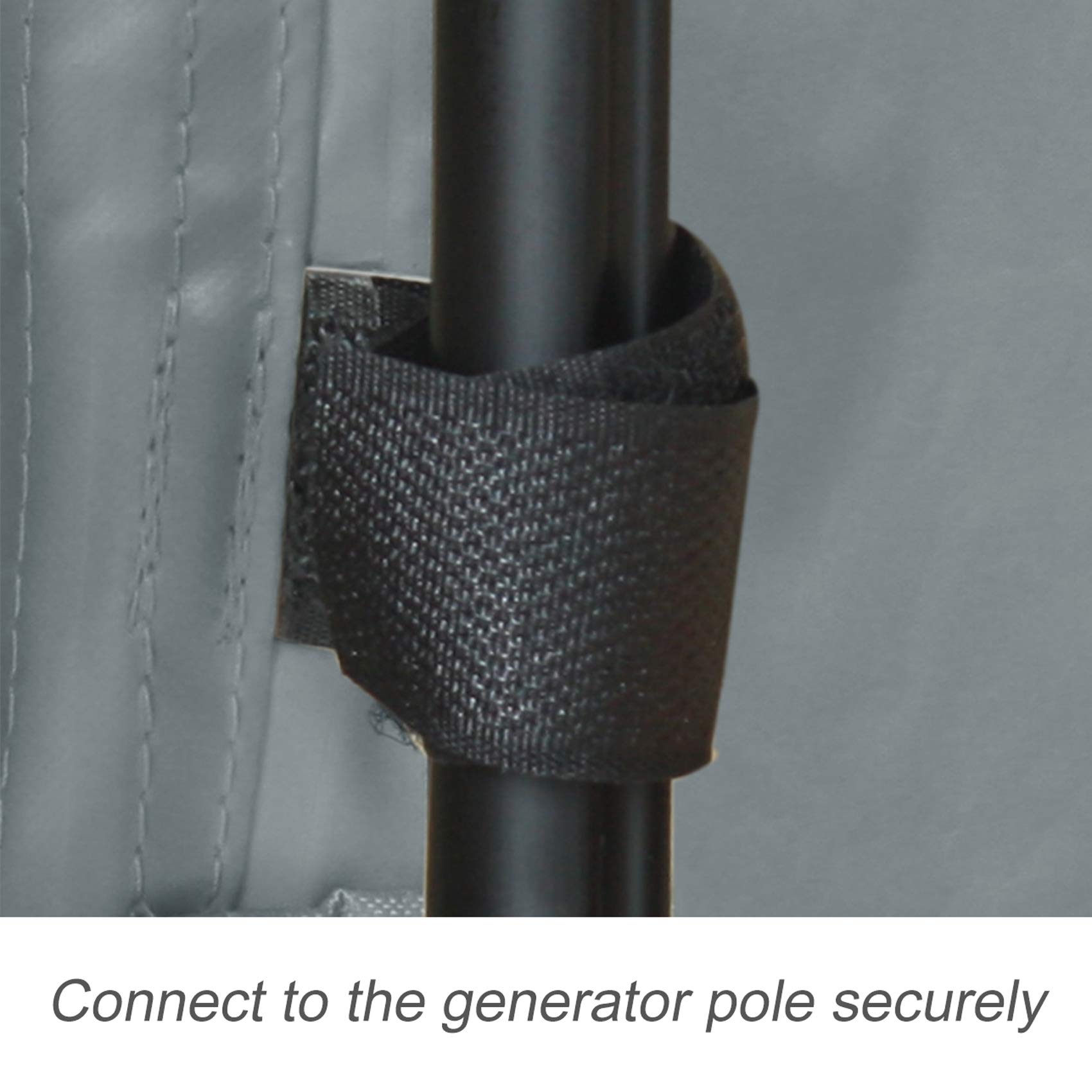 Porch Shield ventilated design to reduce moisture buildup around generator.