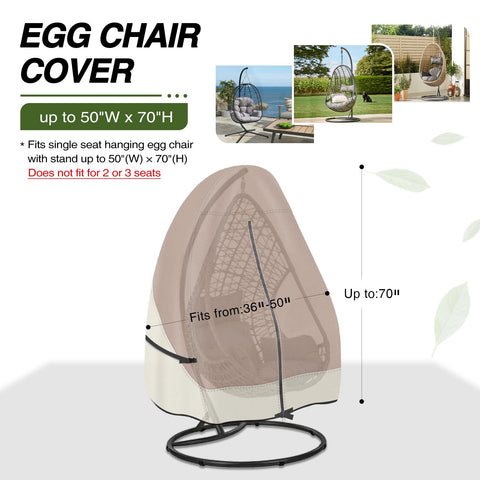 Porch Shield 600D waterproof fabric shields outdoor seating from moisture and stains.