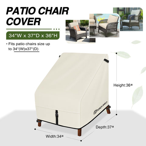 Porch Shield waterproof 600D polyester undercoating keeps cushions dry and colors vibrant.
