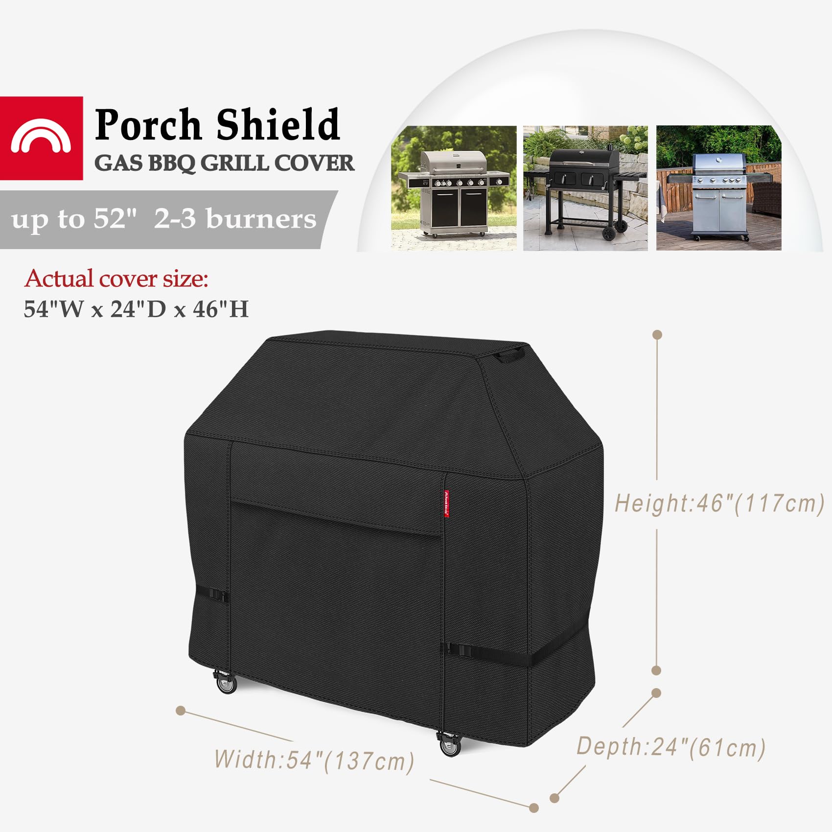 Porch Shield fabric close-up shows waterproof coating for outdoor protection