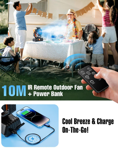 Porikg portable misting fan compact desk use for home or office.