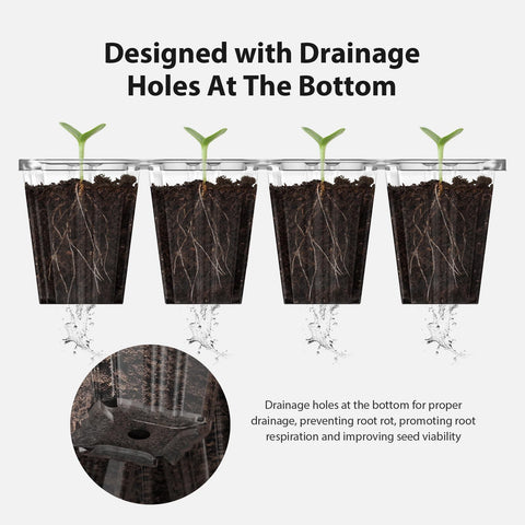POROLIR indoor garden setup enables compact, efficient seed starting.