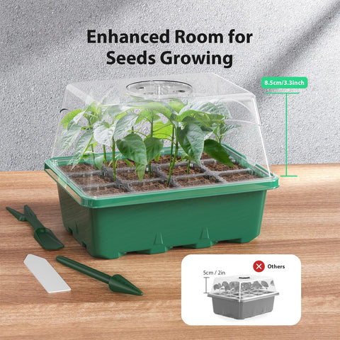 POROLIR rotating air vent improves airflow for even growth.