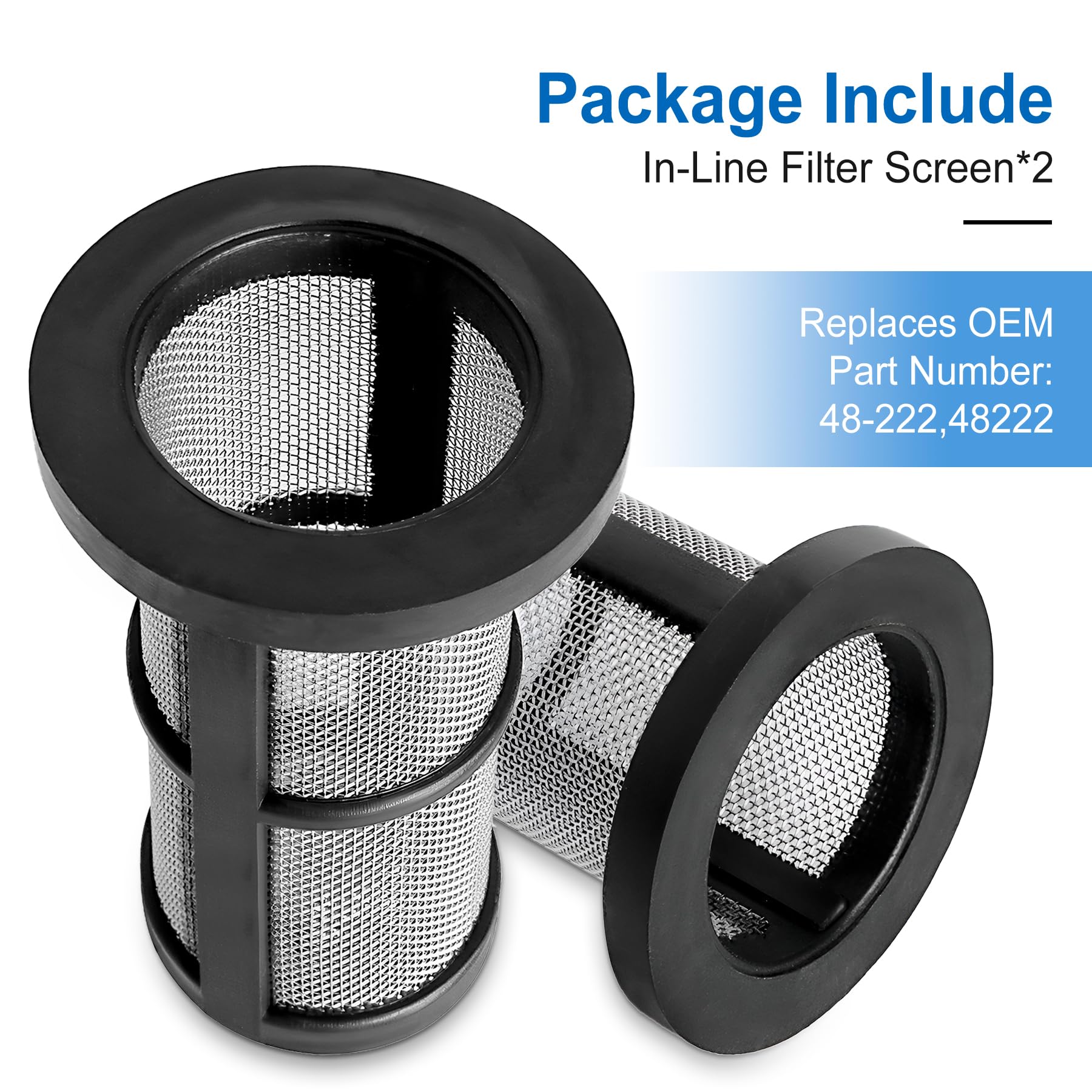 Porscan inline filter screen for 480 PRO enhances filtration with durable stainless steel mesh.