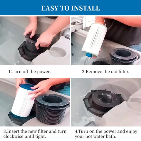 Porscan spa filter Free Flow Azure Monterey compatibility with secure fit