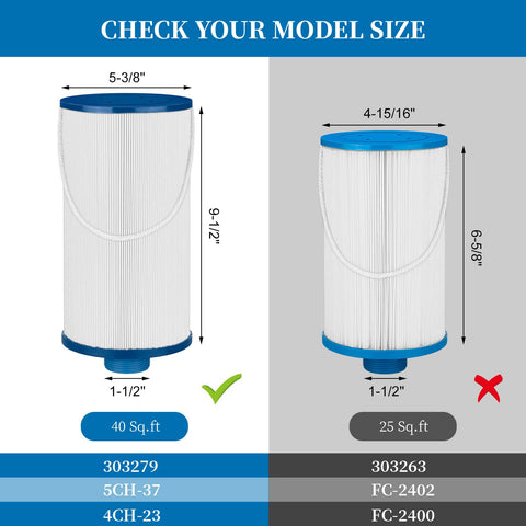 Porscan spa filter LifeSmart LS100 Bermuda compatibility with easy replacement