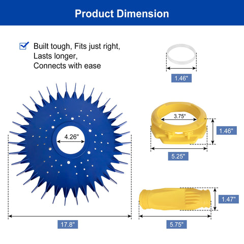 Porscan W69698 diaphragm improves seal reliability for consistent cleaning power.