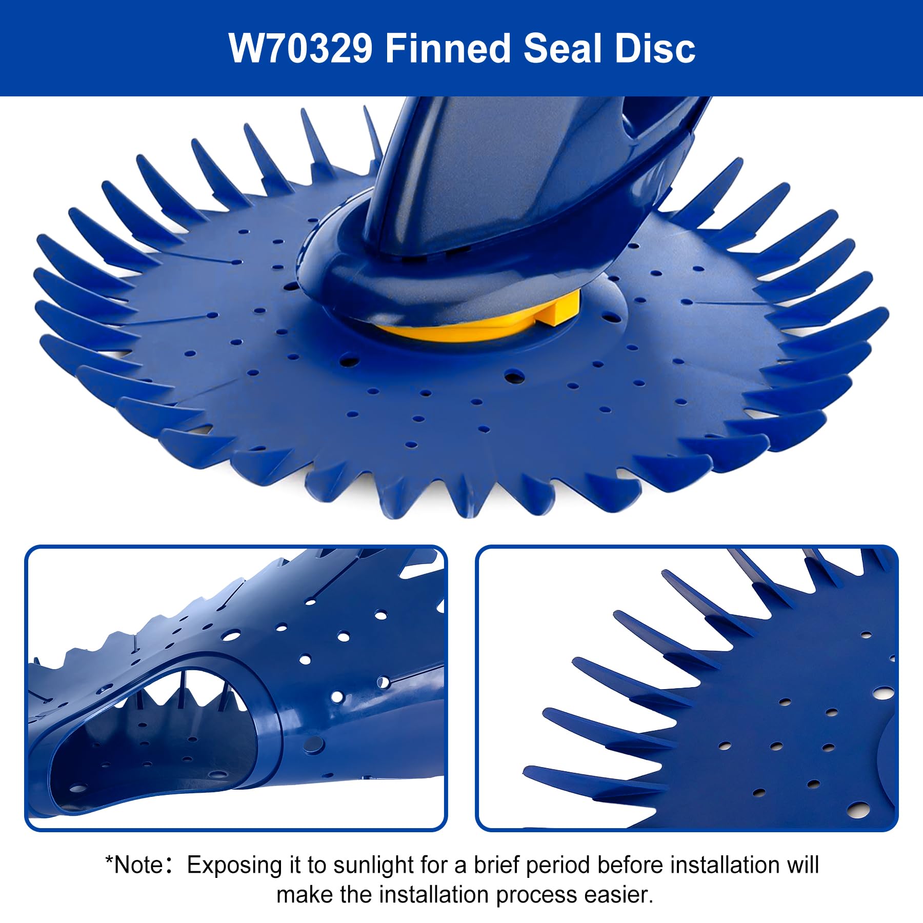 Porscan W70327 foot pad supports smooth pool cleaner movement and debris pickup.