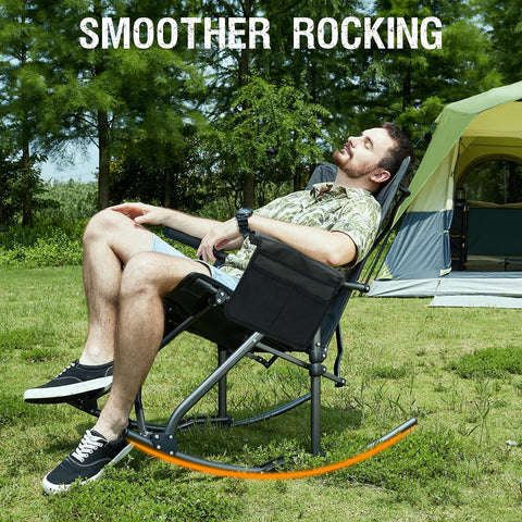 Portal Oversized Rocking Chair supports up to 400 lbs for versatile seating.