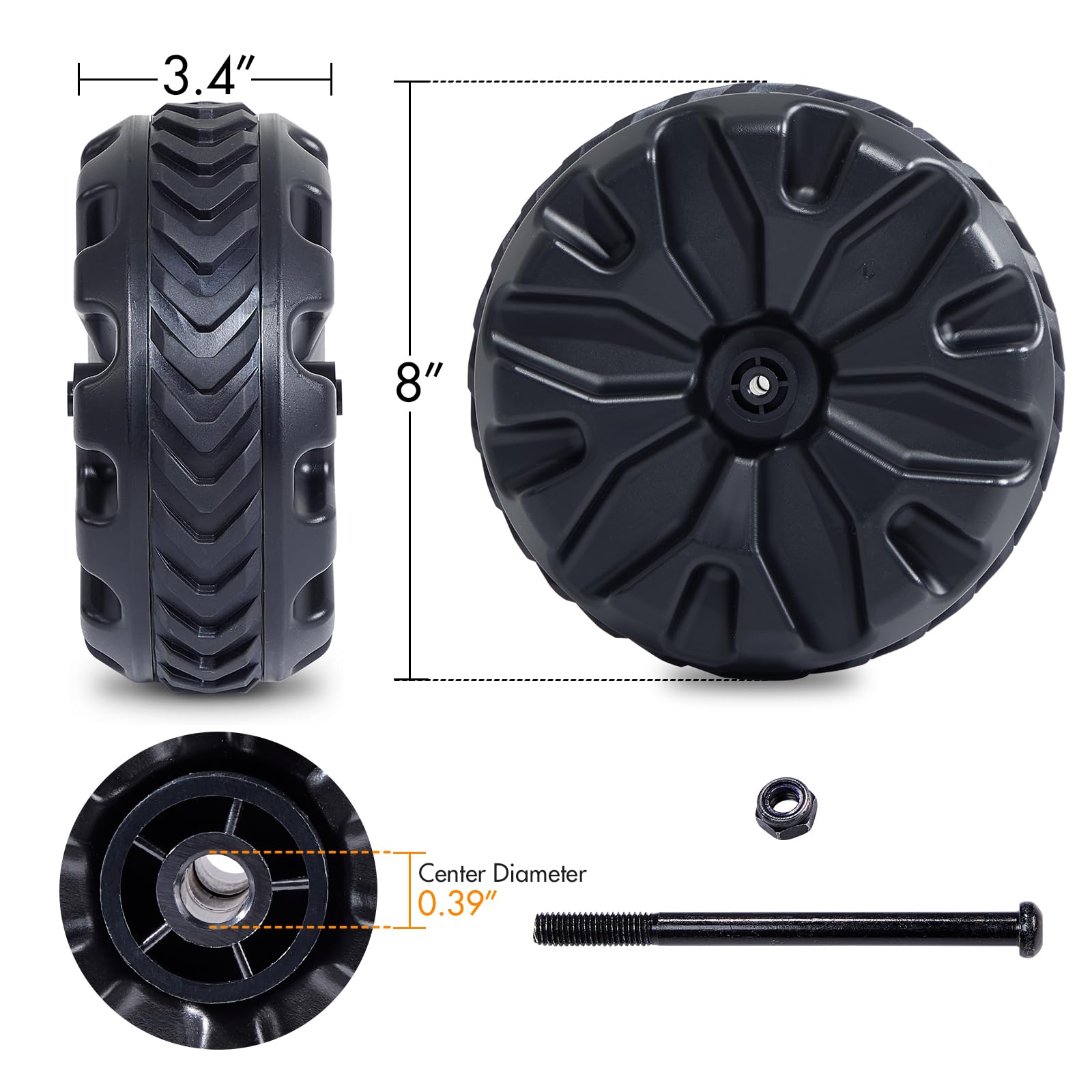 Portal wagon wheels anti slip design enhances grip on damp surfaces