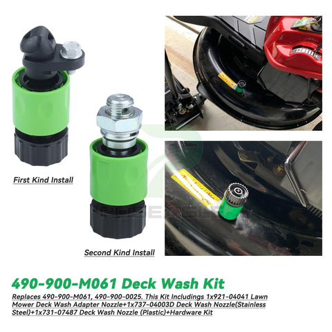 POSEAGLE all-in-one kit supporting walk-behind and tractor decks for cleaning