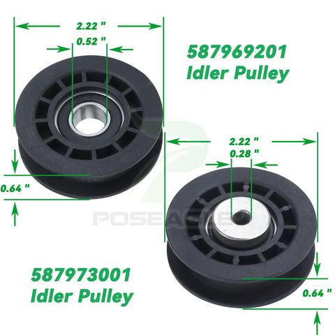 POSEAGLE belt 580364609 64inch supports smooth mowing and easy replacements