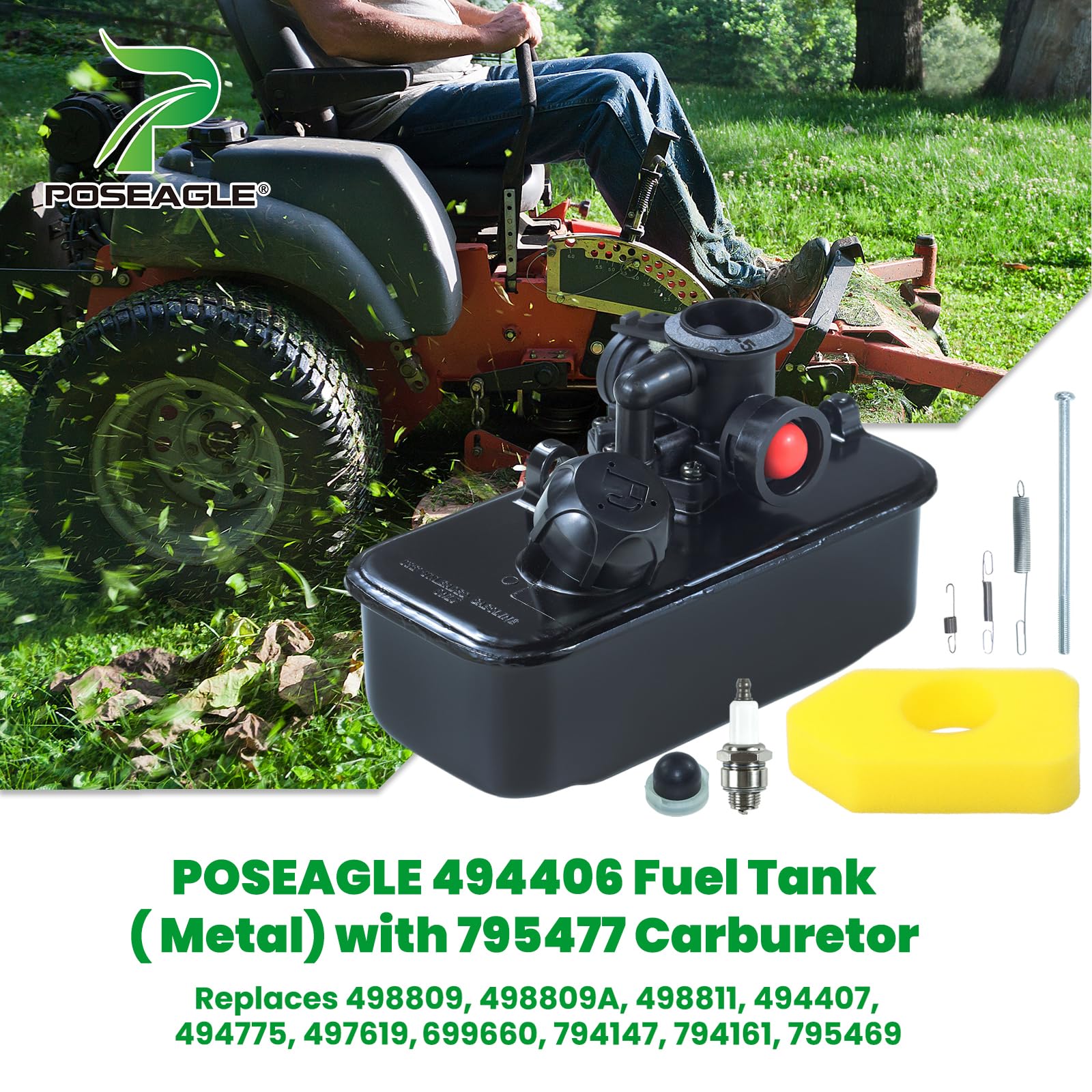 POSEAGLE carburetor kit 795477 enables efficient fuel delivery for smooth operation