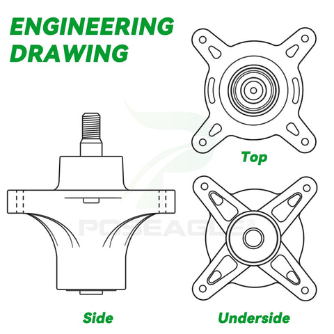 POSEAGLE easy-install bolts and nuts simplify replacement.