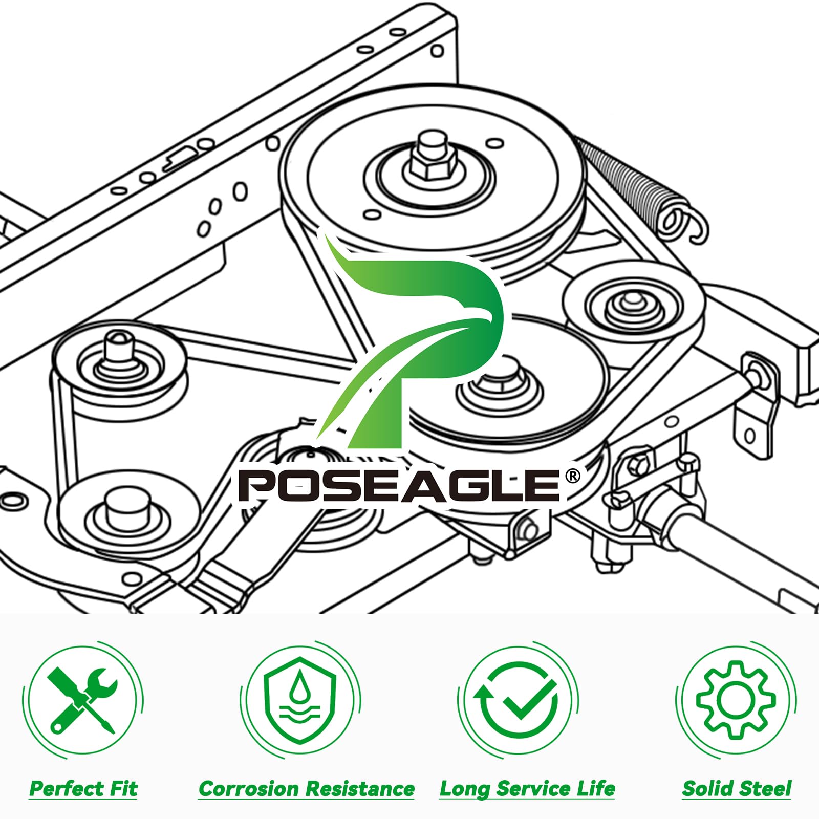 POSEAGLE easy installation and assembly supports quick belt system upgrade.