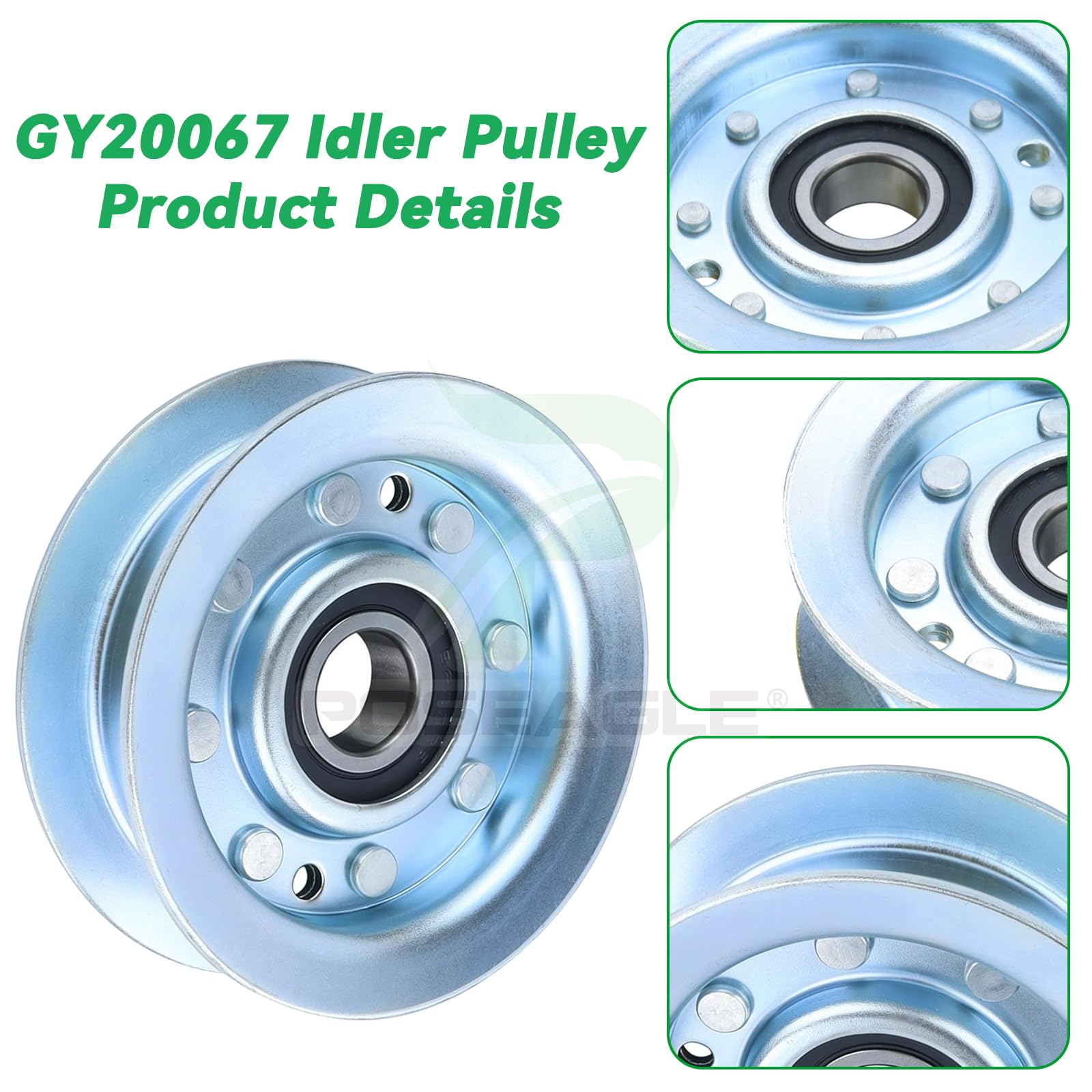 POSEAGLE GY22172 pulley closeup shows secure mounting area