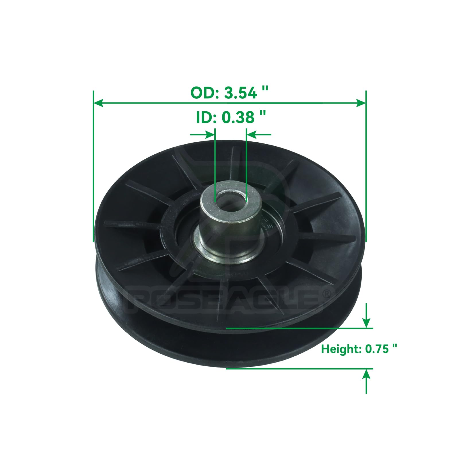 POSEAGLE hardware kit included accelerates installation on eligible mowers.