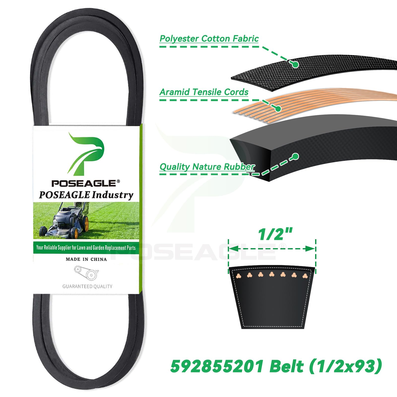 POSEAGLE compatibility guide for Husqvarna ride-on mowers.