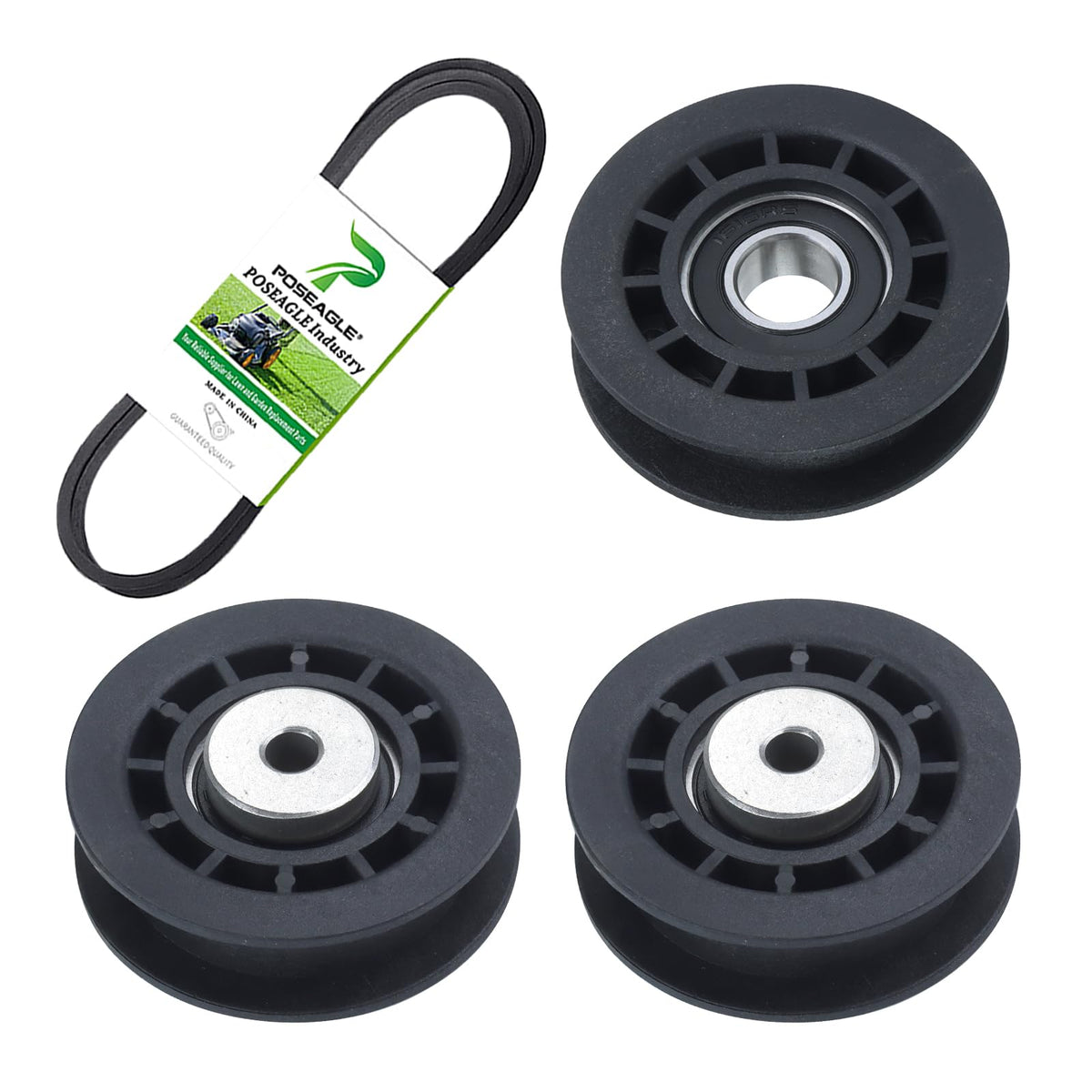 POSEAGLE idler pulley 587973001 for reliable belt alignment on compatible lawn mowers