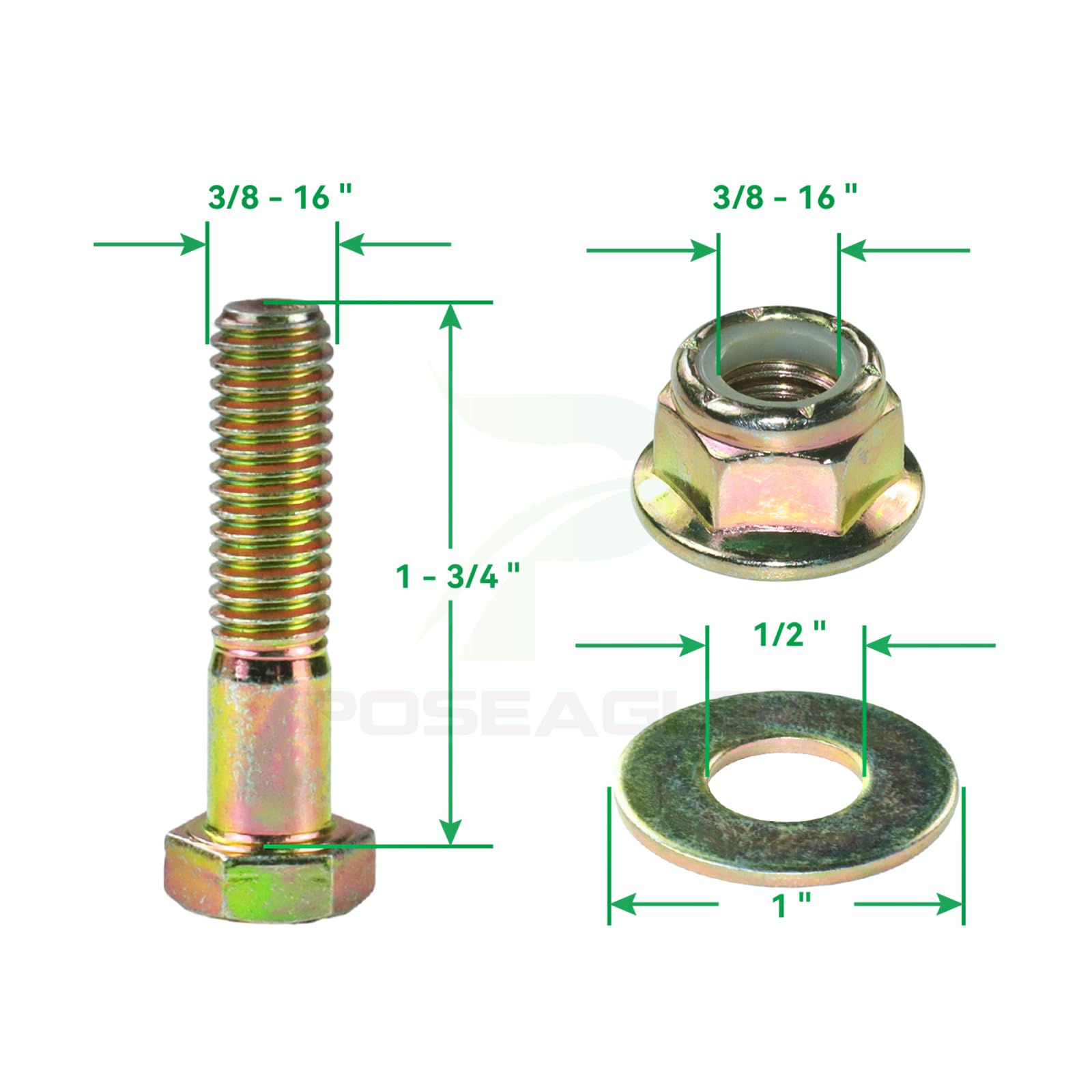 POSEAGLE durable steel construction resists wear and corrosion