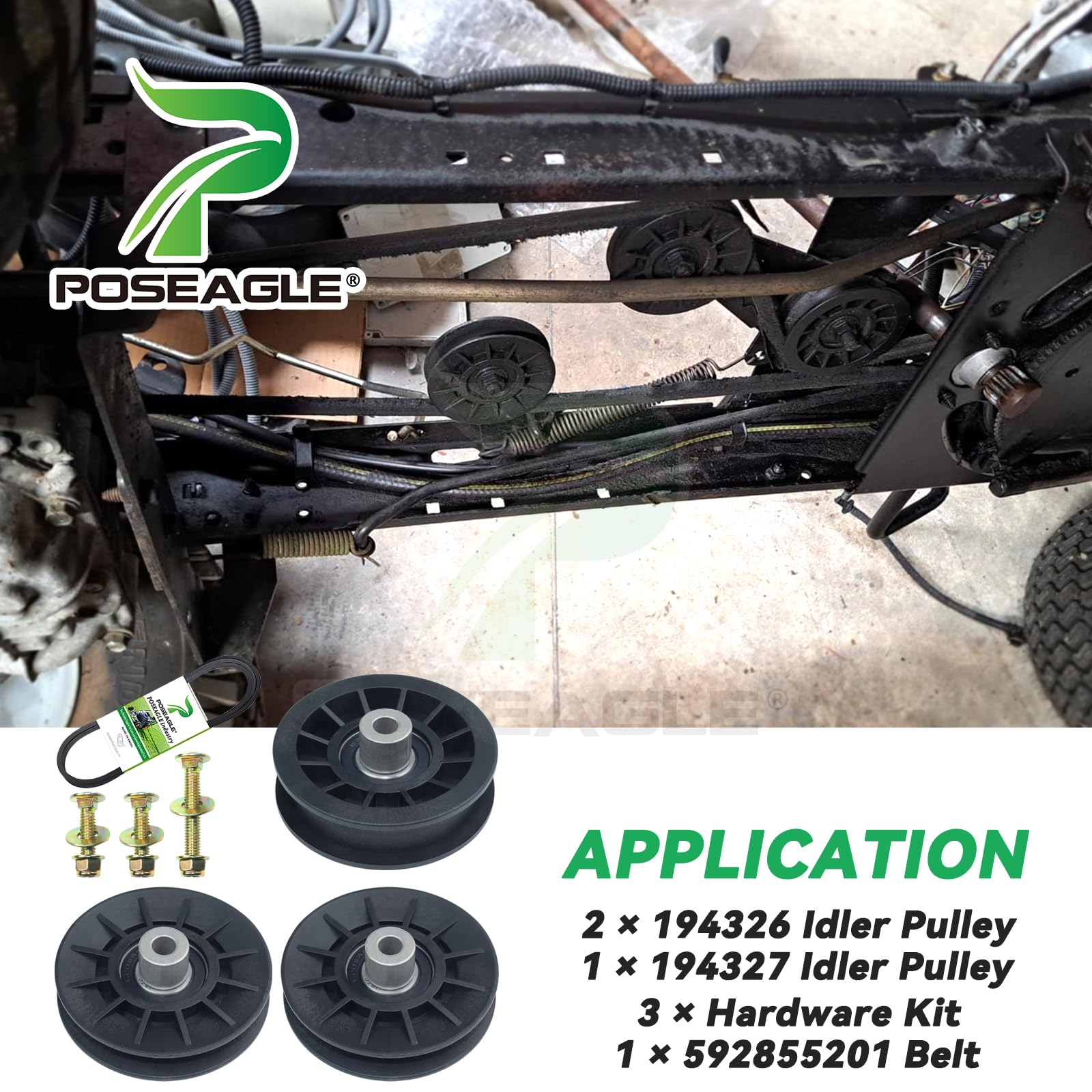 POSEAGLE ride-on mower parts guide and reference.
