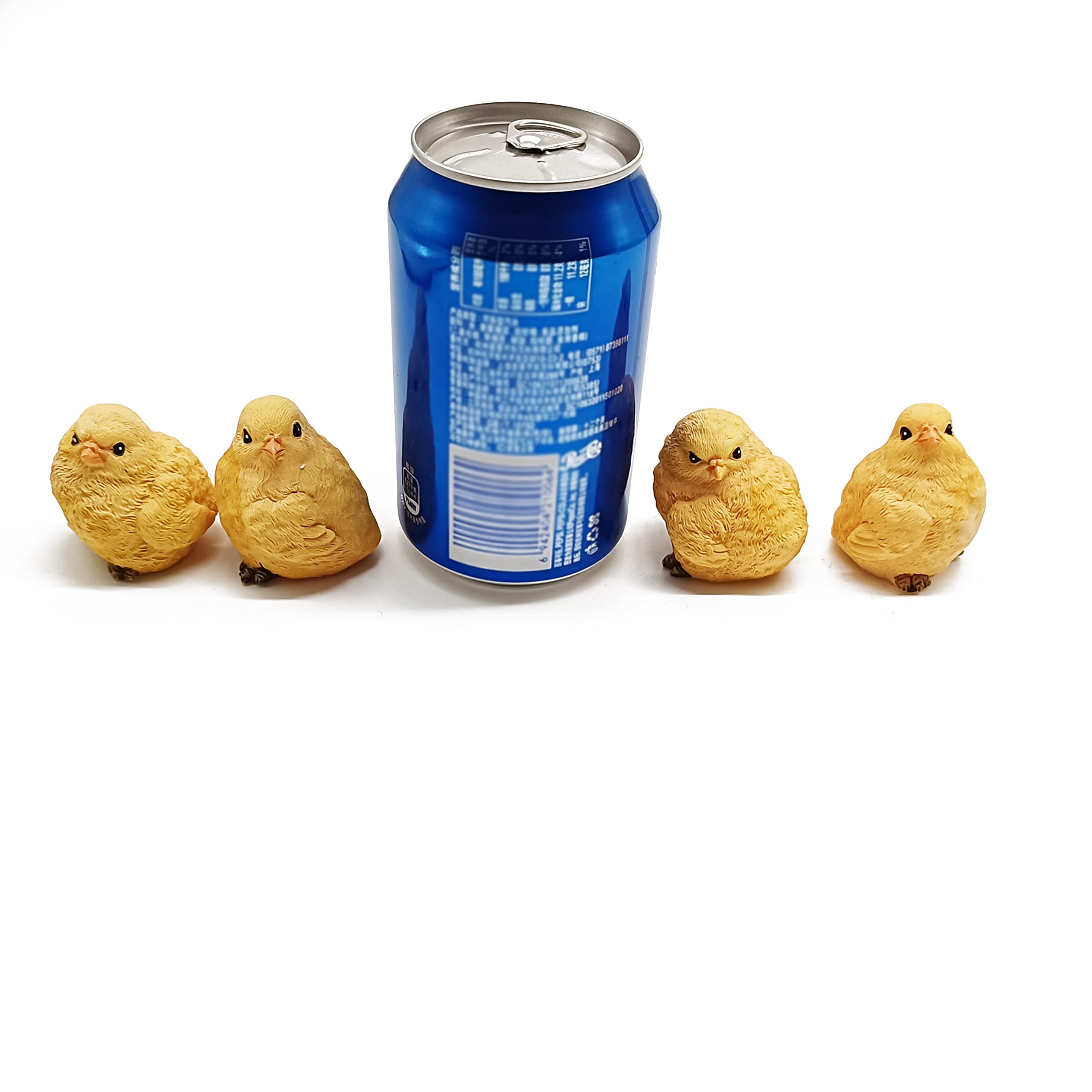 posee four-piece chick set for lawn decor with lifelike expressions
