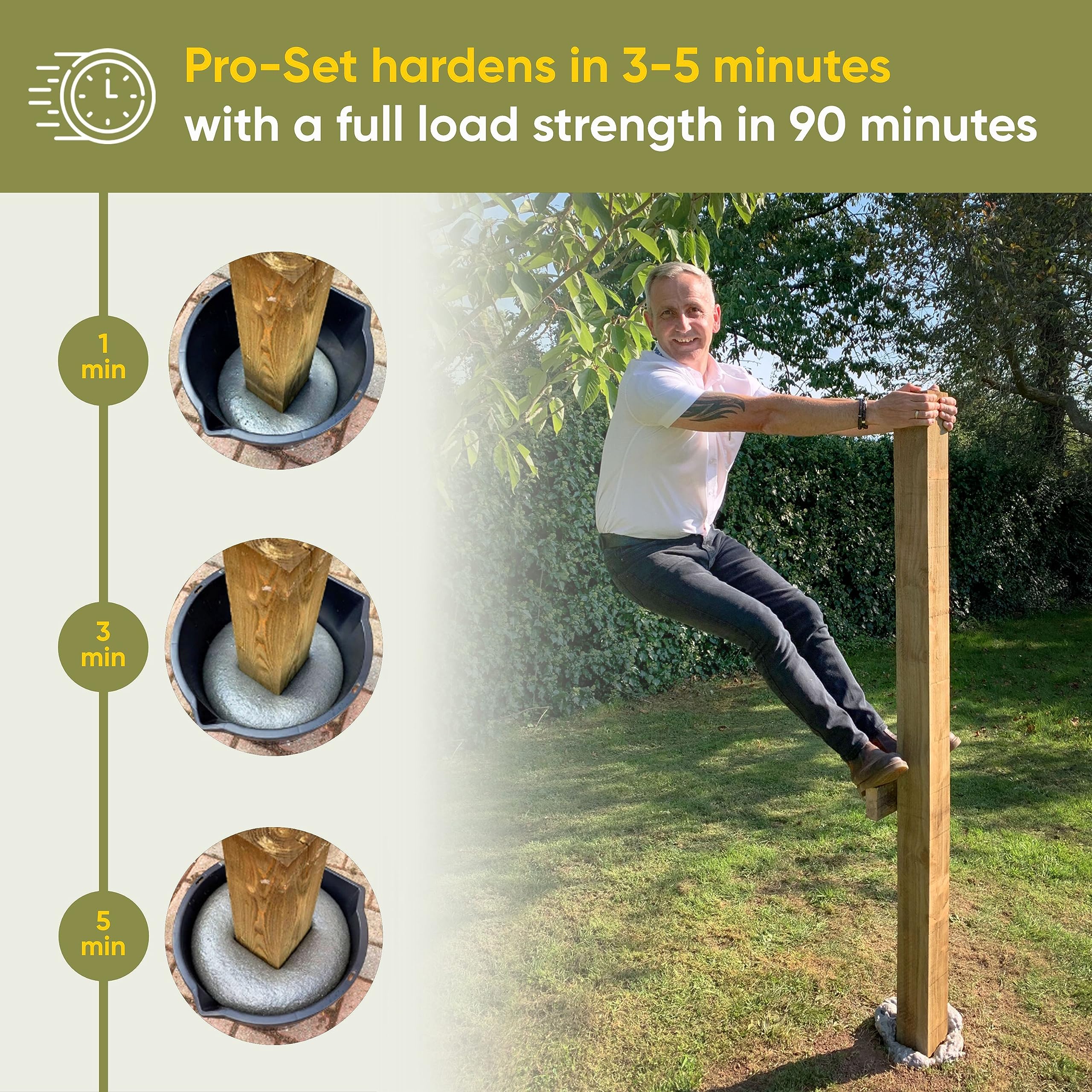 Pro-Set demonstrates wind resistance during installation.