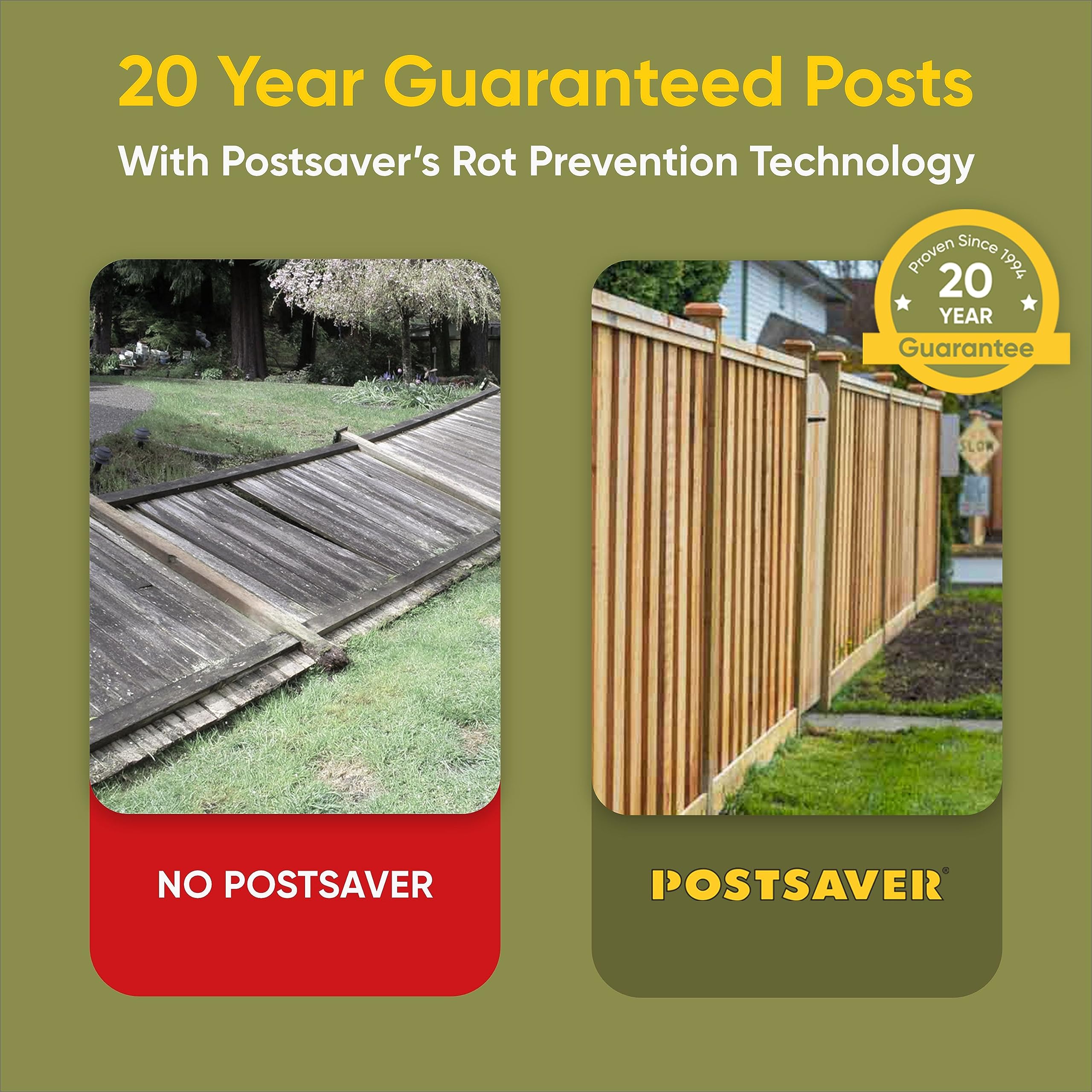 Postsaver Pro-Wrap Large being installed with easy wrap and heat activation.