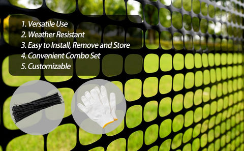 PotatoLife 4x100 foot roll offers long lasting flexible fencing.