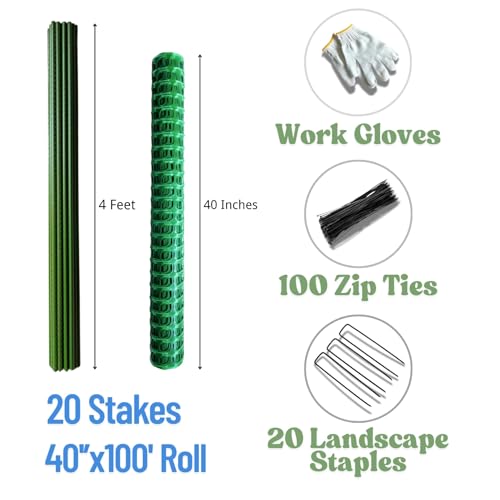 PotatoLife fence kit with stakes included for quick setup.