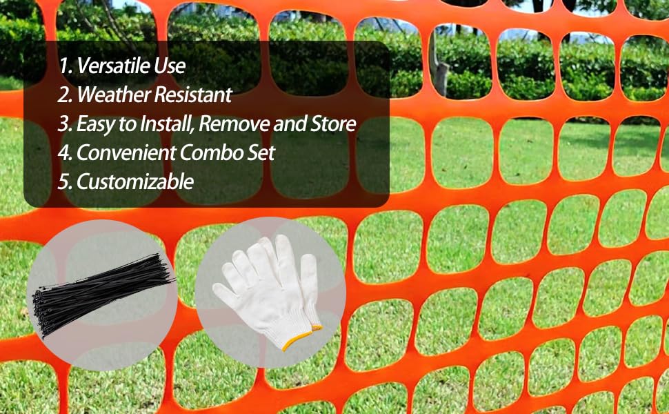 PotatoLife reusable fence for versatile outdoor use and durability