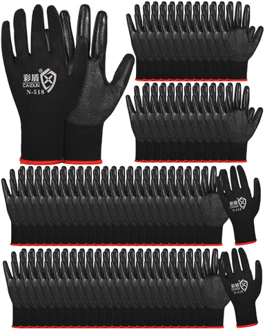Potchen 72-pair gardening gloves bulk shown for easy restocking and quick access