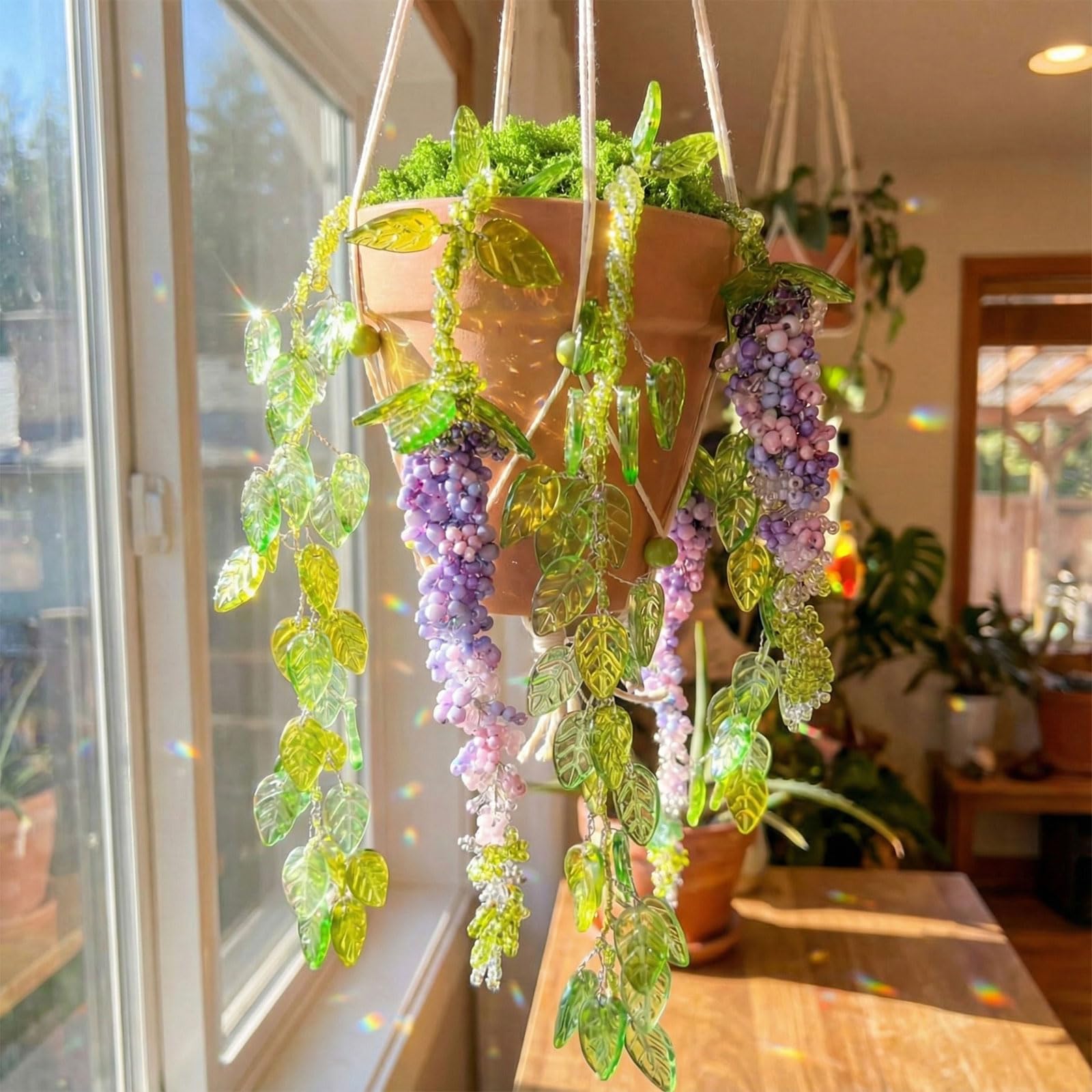 Potchen hanging rope and copper wire for flexible crafting