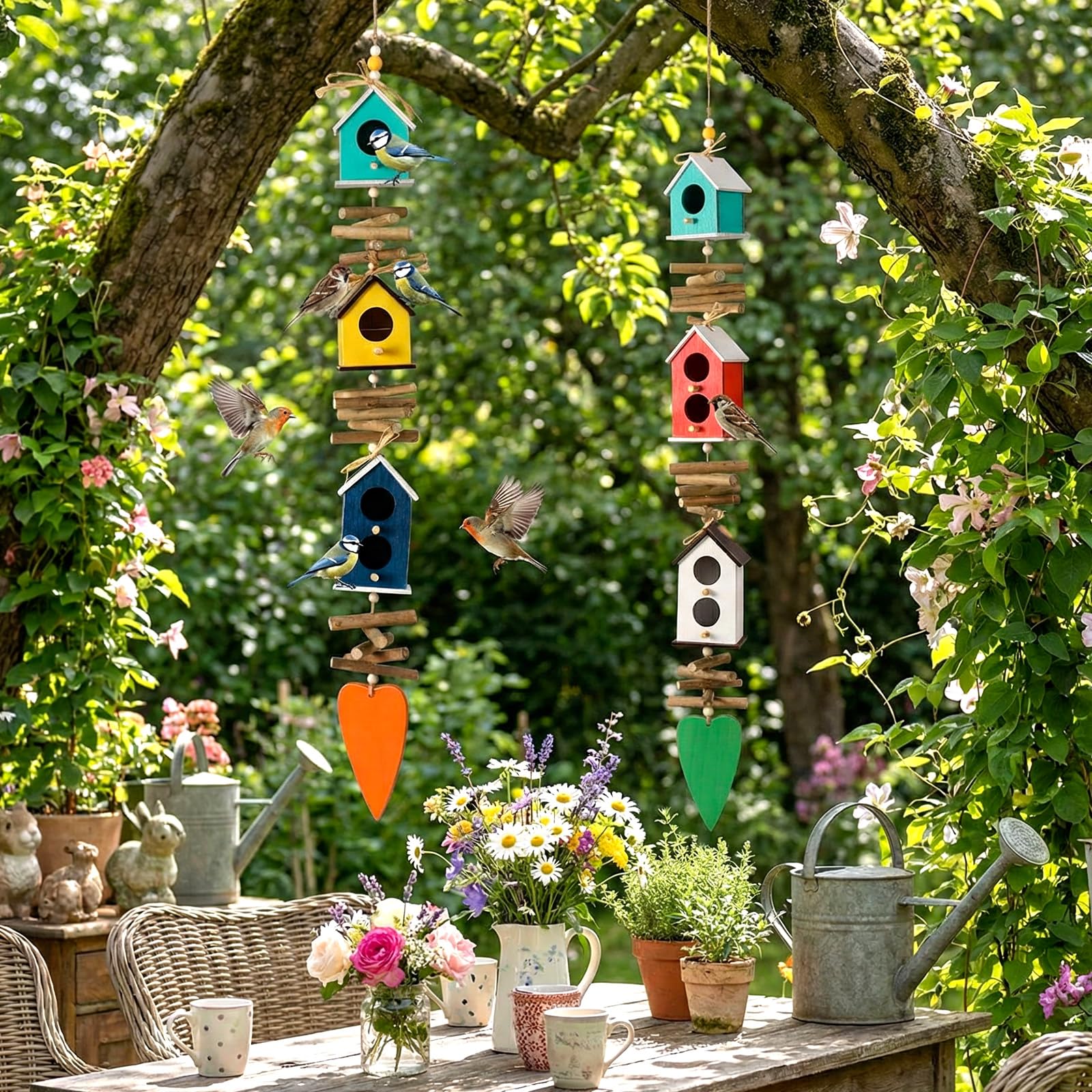 Potchen outdoor bird feeder supports wild birds and enhances backyard habitat