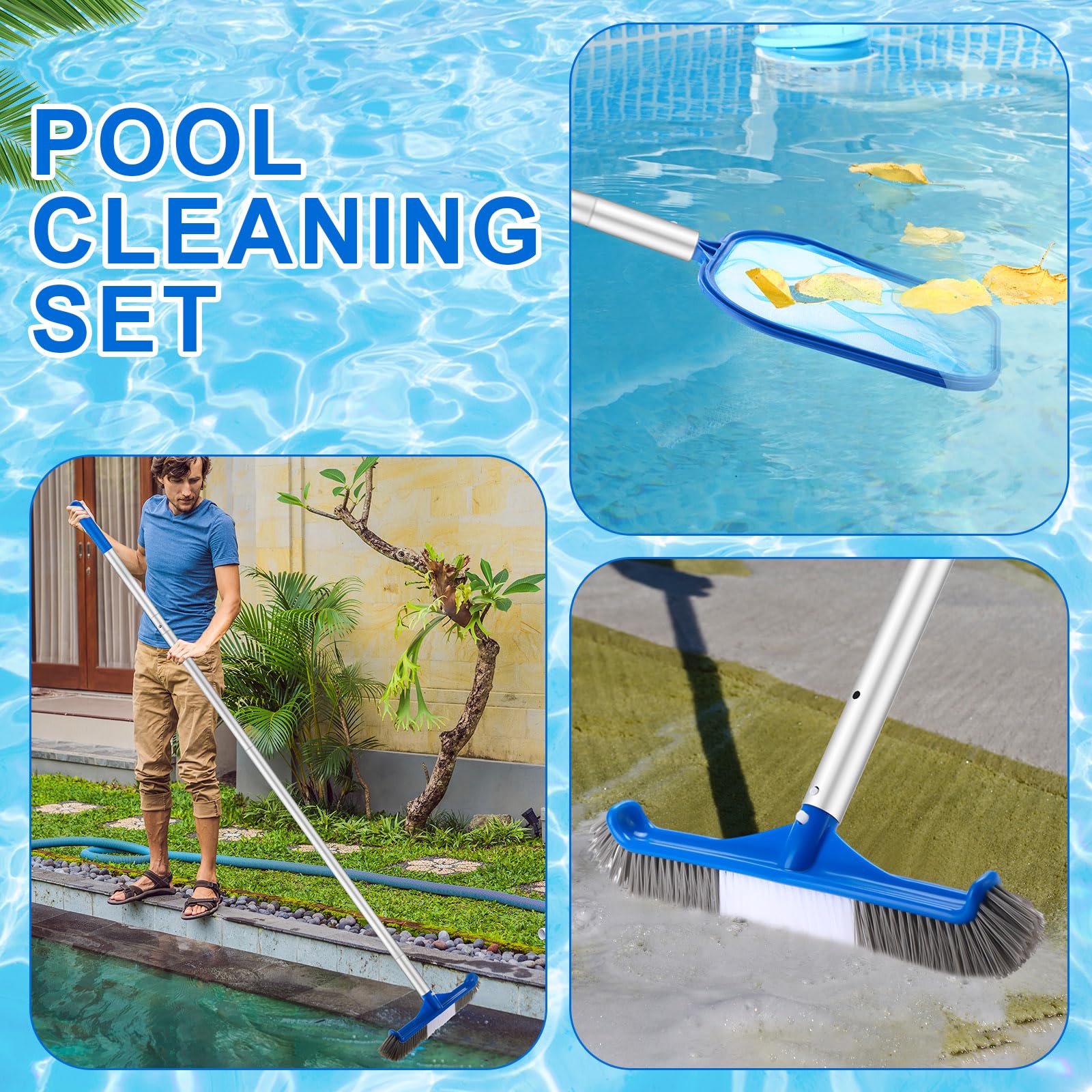 Potchen segmented pole reaches up to 3.9 feet for hard-to-reach spots.
