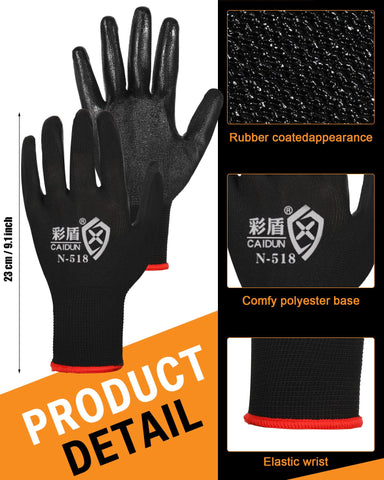 Potchen rubber-coated gloves provide secure grip on garden tools
