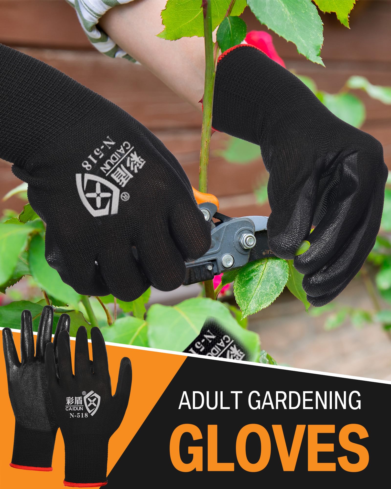 Potchen washable garden gloves ready for repeated use in gardening