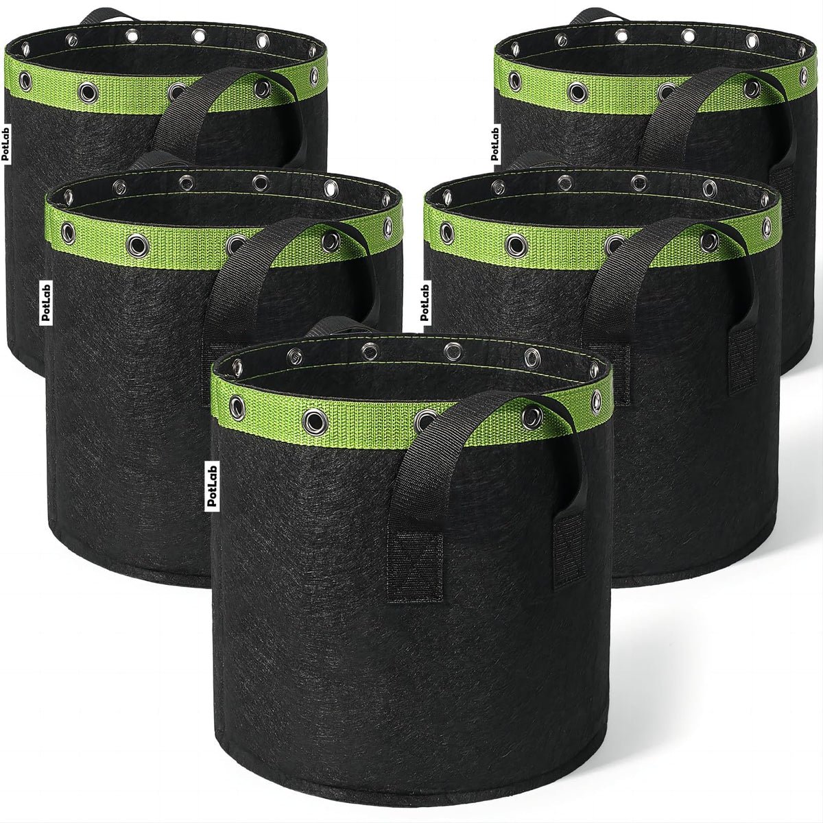 POTLAB 3-Gallon Grow Bags front view shows compact garden solution.